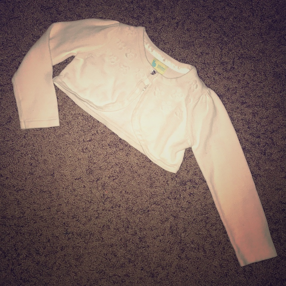 Cardigan, White, size 2T